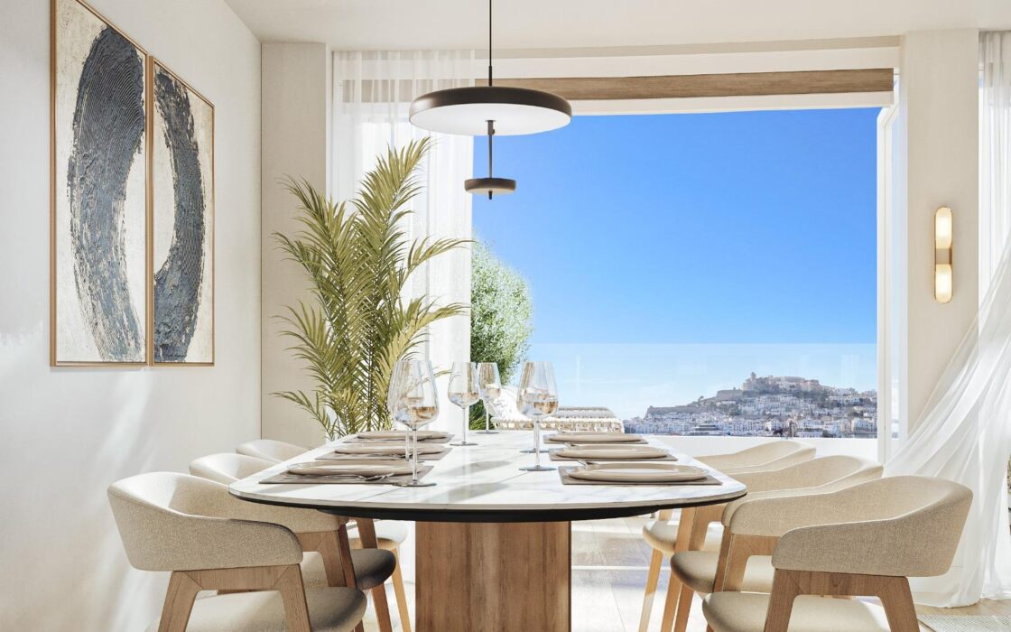 Просторні апартаменти з видом на море в Eivissa 109 кв.м