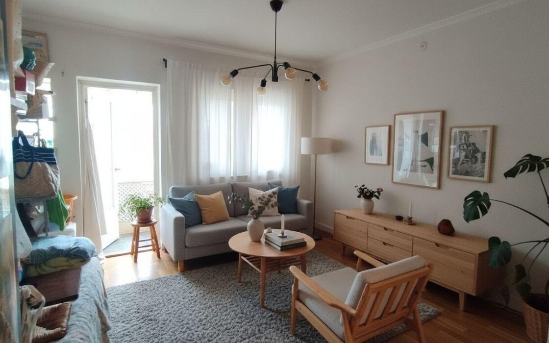 Апартаменты в Хихоне у моря, 94 кв.м, 4 комнаты, балкон