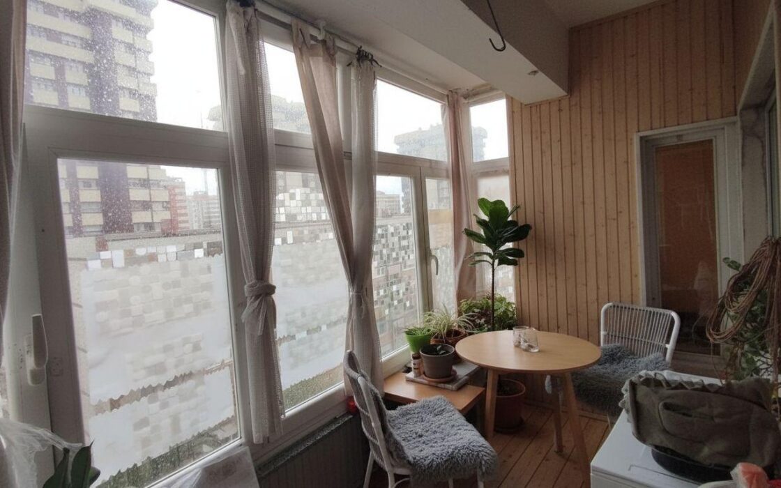 Апартаменты в Хихоне у моря, 94 кв.м, 4 комнаты, балкон