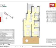 Новая квартира с террасой и морским видом в Бенидорме 98 кв.м