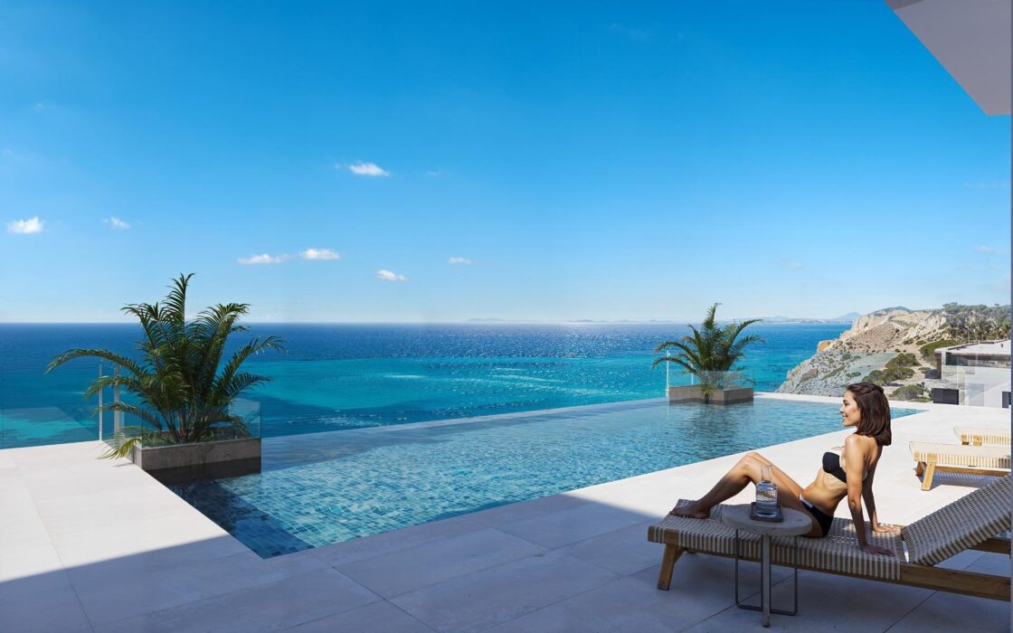 Уютные апартаменты у моря в Вильяхойосе, 2-4 спальни