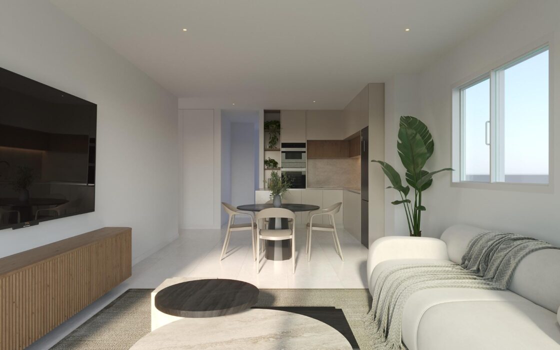 Уютные апартаменты у моря в Вильяхойосе, 2-4 спальни