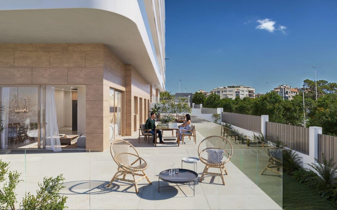 Уютные апартаменты у моря в Вильяхойосе, 2-4 спальни