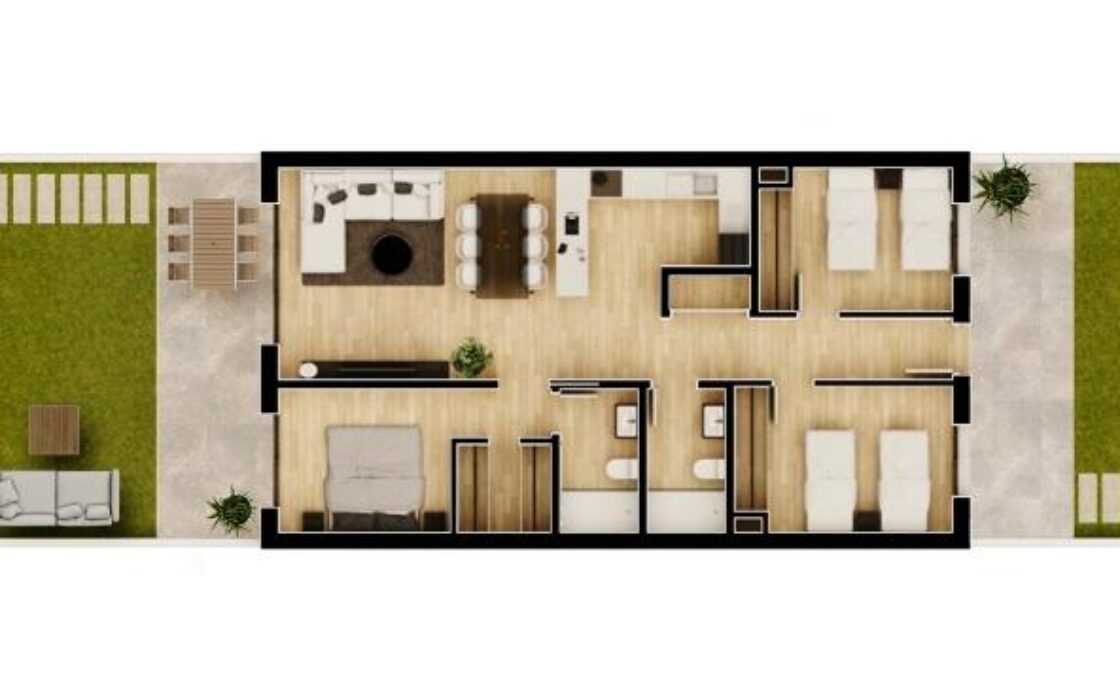 Апартаменты 2-3 спальни в Allure Alenda Golf 95 кв.м у моря