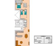 Апартаменты 105.44 кв.м в Сагунто у моря с 3 спальнями