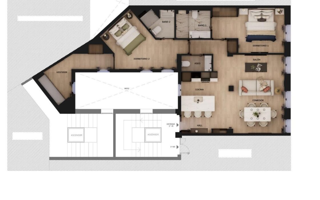 Апартаменти в Мадриді 106 кв.м з терасою в районі Lista