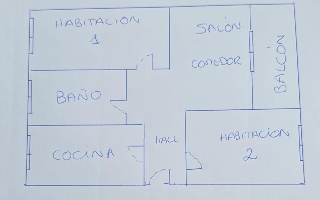 Апартаменты с видом на море в Аликанте 69 кв.м 3 комнаты