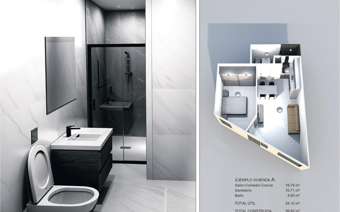 Апартаменти 39.93 кв.м в Торрев’єсі біля моря 2007 року