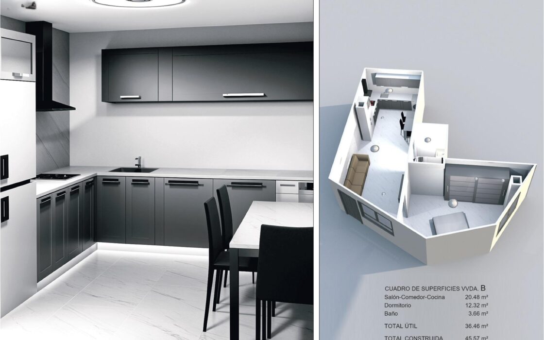 Апартаменти 39.93 кв.м в Торрев’єсі біля моря 2007 року