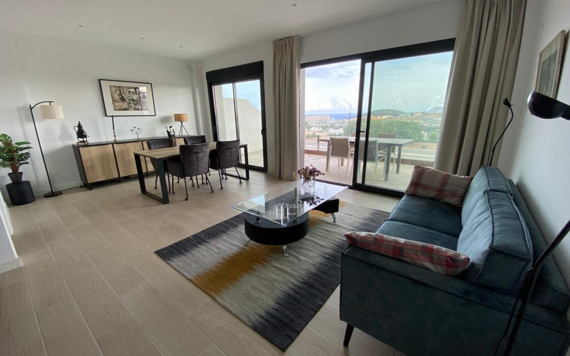 Дуплекс 3 спальни в Finestrat с видом на море