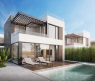 Сучасна вілла в Ла-Нусії з панорамним солярієм та басейном