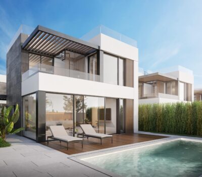 Сучасна вілла в Ла-Нусії з панорамним солярієм та басейном