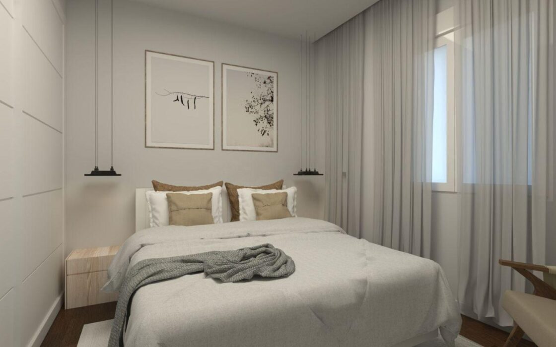 Апартаменты 45 кв.м в Мадриде с 2 спальнями и лифтом