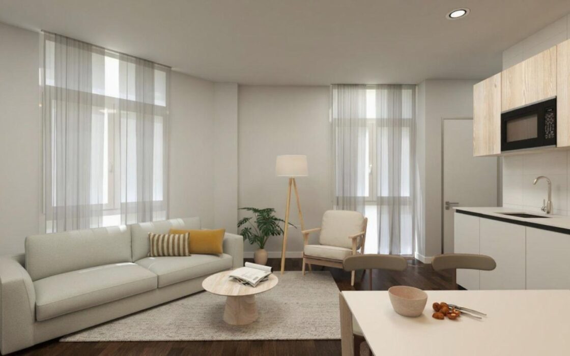 Апартаменты 45 кв.м в Мадриде с 2 спальнями и лифтом