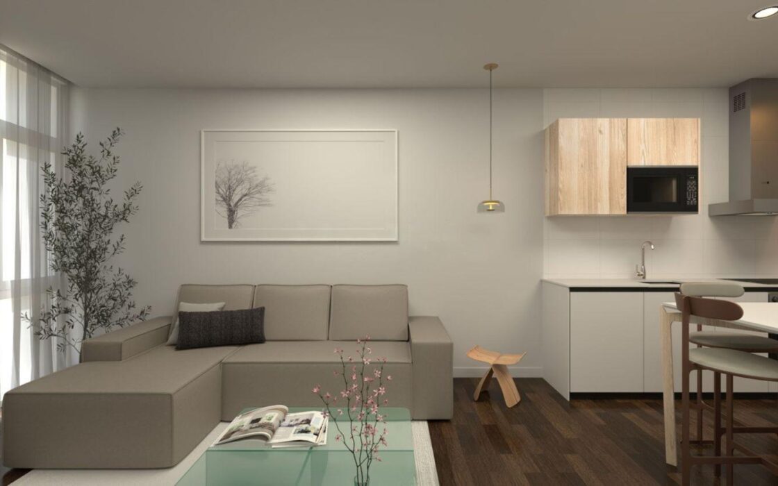 Апартаменты 45 кв.м в Мадриде с 2 спальнями и лифтом