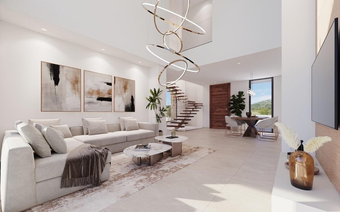 Виллы 3-4 комнаты в Финестрате с бассейном и террасой