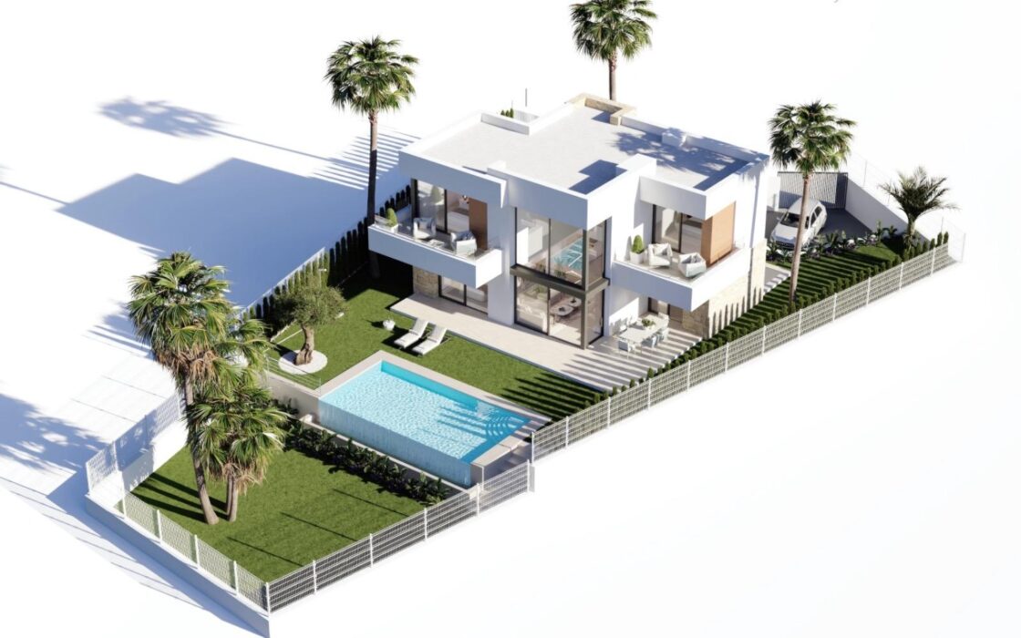 Виллы 3-4 комнаты в Финестрате с бассейном и террасой