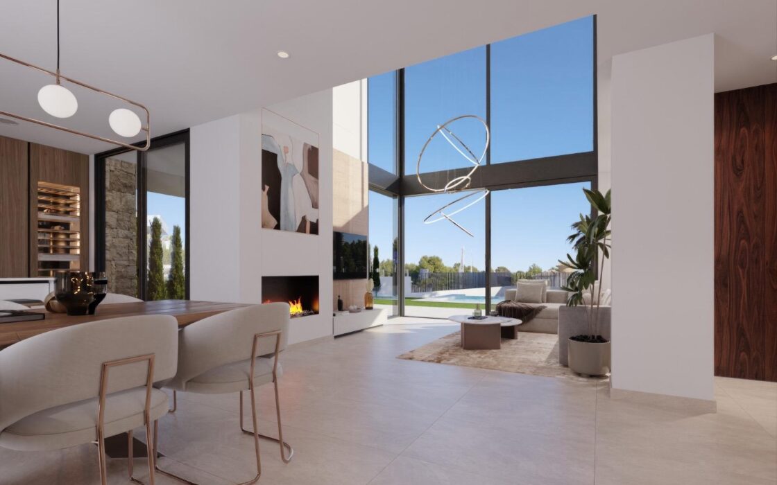 Виллы 3-4 комнаты в Финестрате с бассейном и террасой