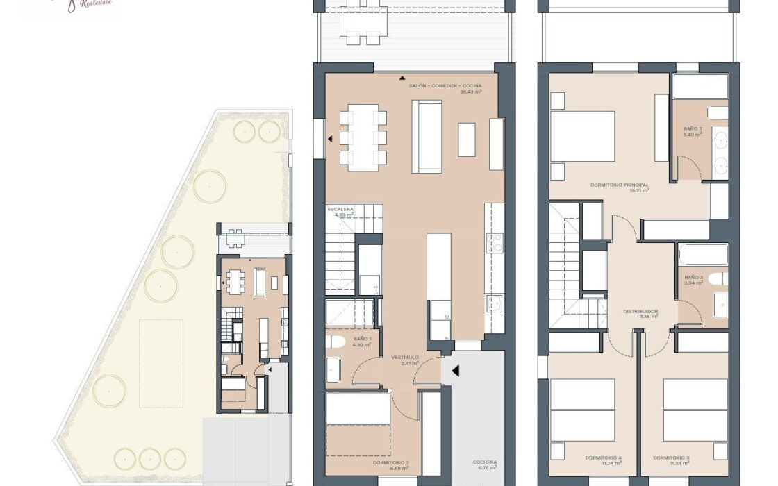 Будинок в Godella 142 кв.м з терасою та басейном поруч з морем