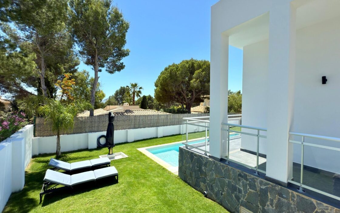 Вилла Люкс в Альтеа Ла Велья с террасой и панорамным видом