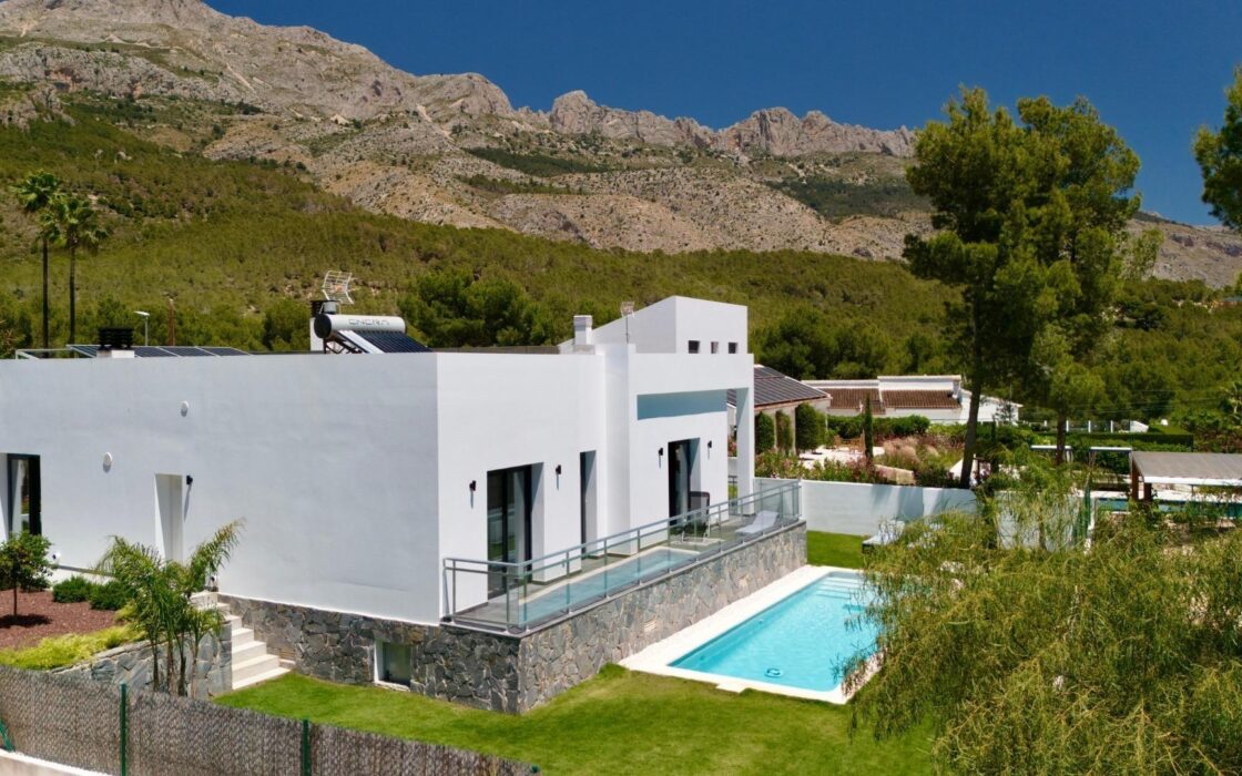 Вилла Люкс в Альтеа Ла Велья с террасой и панорамным видом