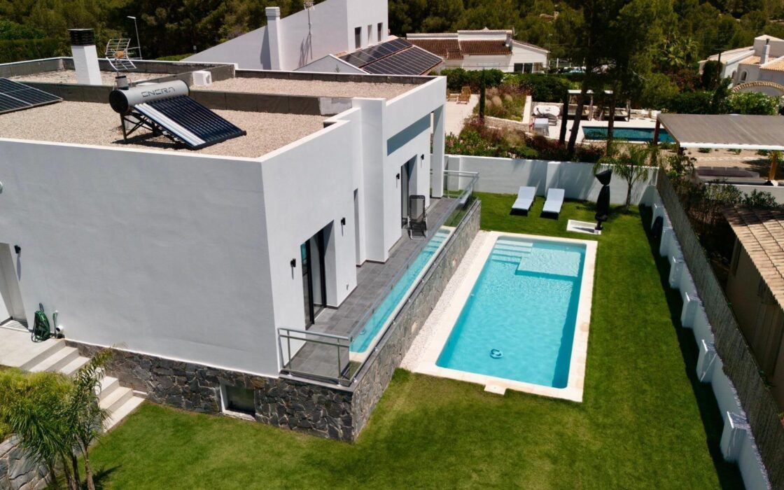 Вилла Люкс в Альтеа Ла Велья с террасой и панорамным видом