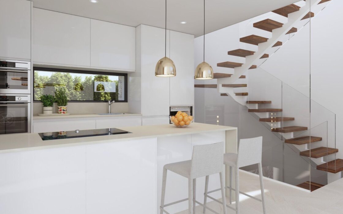 Новобудова з 3 спальнями у Фінестраті біля моря з басейном