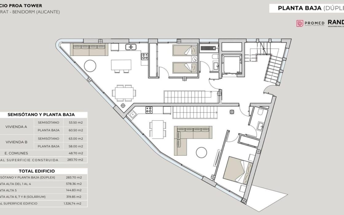 Элегантные апартаменты с видом на море на Коста-Бланке
