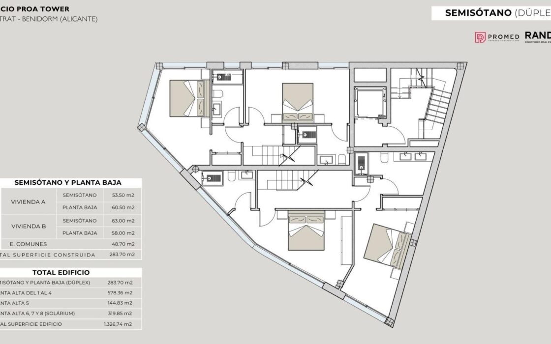 Элегантные апартаменты с видом на море на Коста-Бланке