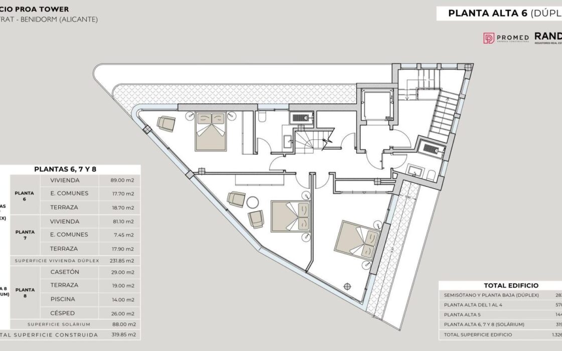 Элегантные апартаменты с видом на море на Коста-Бланке