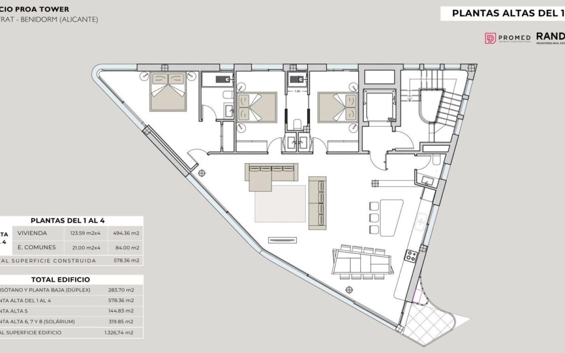Элегантные апартаменты с видом на море на Коста-Бланке