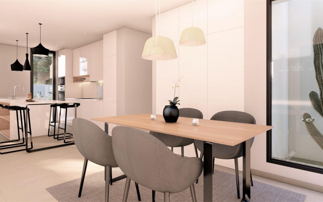 Новые виллы в Сан Фульхенсио с бассейном у моря 135 кв.м