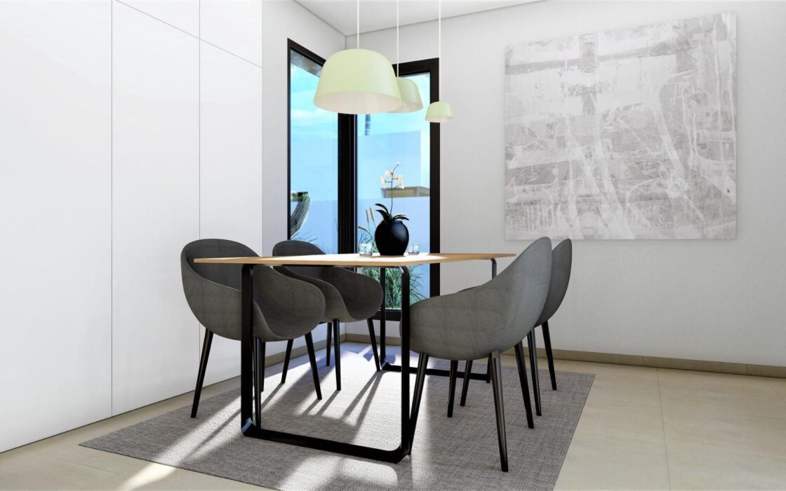 Новые виллы в Сан Фульхенсио с бассейном у моря 135 кв.м