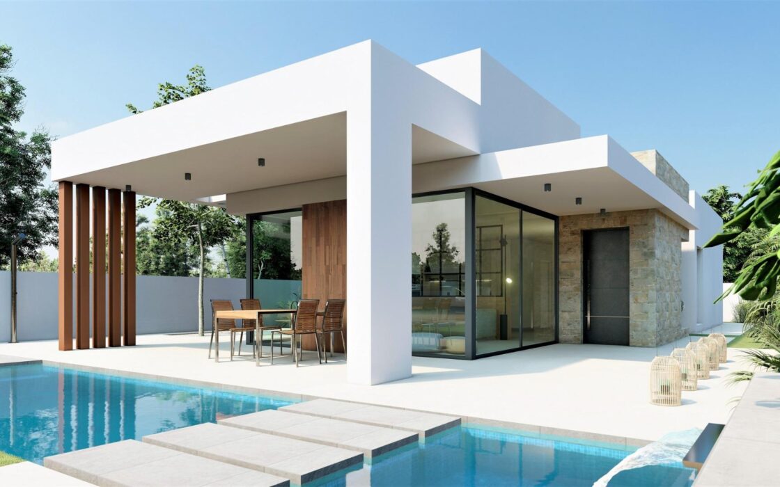 Новые виллы в Сан Фульхенсио с бассейном у моря 135 кв.м