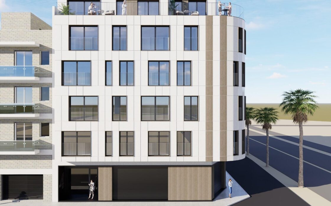 Апартаменты в Торревьехе 40 кв.м у моря с террасой