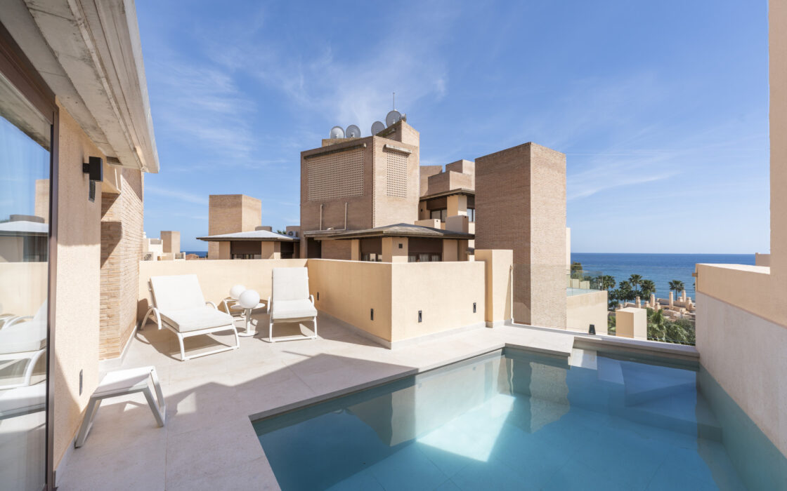 Дуплекс у пляжа с видом на Средиземное море 174 кв.м