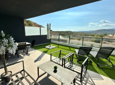 Новый таунхаус в Balcón de Finestrat с террасой и видом на море