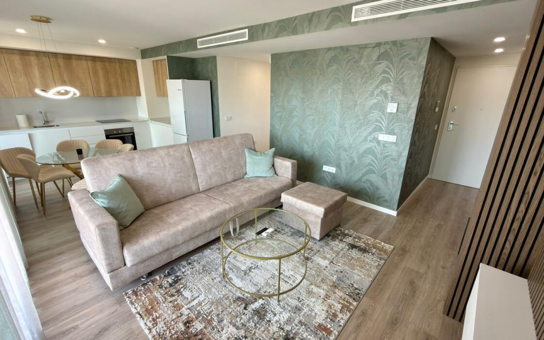 Новый таунхаус в Balcón de Finestrat с террасой и видом на море