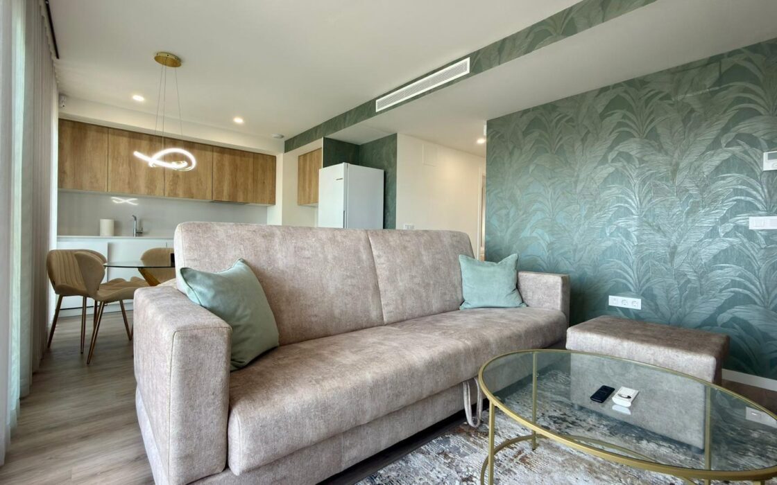 Новый таунхаус в Balcón de Finestrat с террасой и видом на море