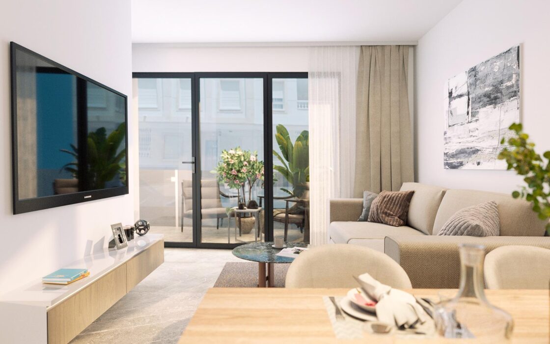 Апартаменты с террасой в Торревьехе 62 кв.м у моря