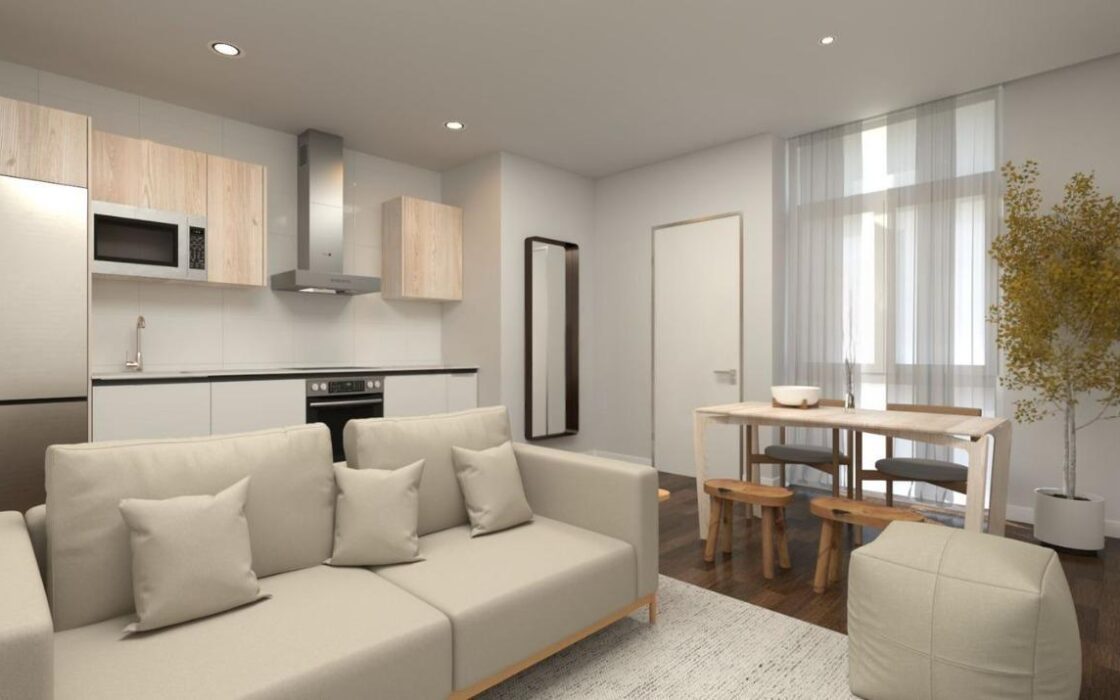 Апартаменты в Мадриде 62 кв.м, 3 комнаты в Nueva España