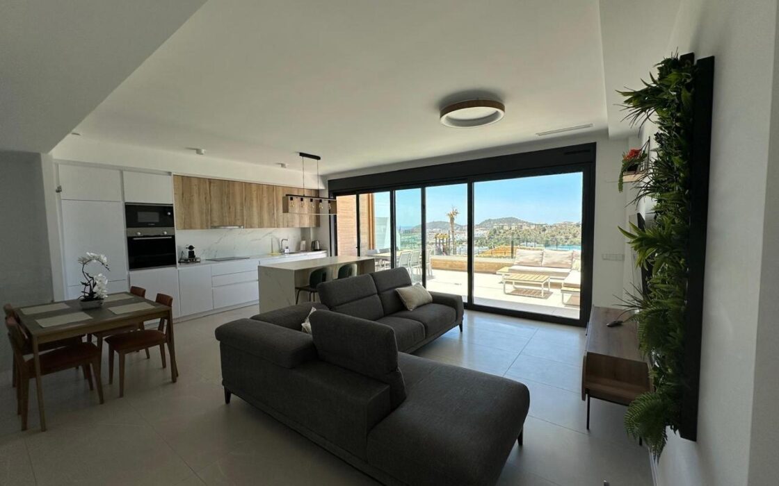 Дуплекс в Финестрате з видом на море, 3 спальні, 250 кв.м