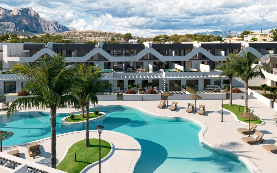 Новий дім в Альфас-дель-Пі 2-кімн. 113,75 кв.м біля моря