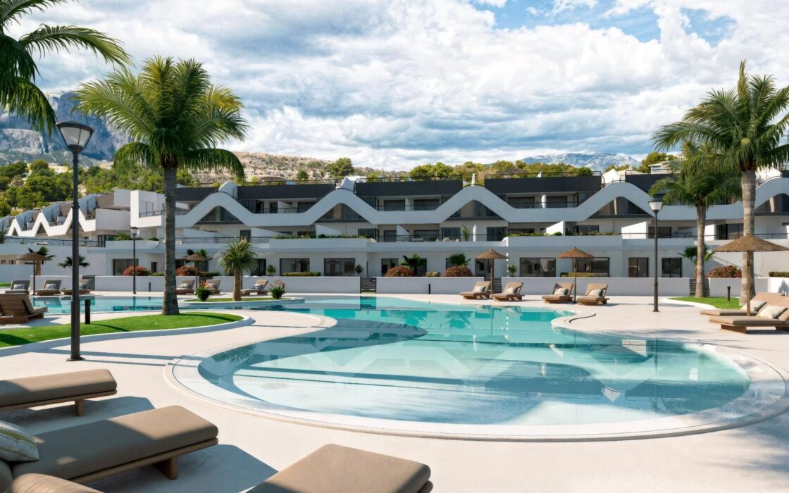 Новий дім в Альфас-дель-Пі 2-кімн. 113,75 кв.м біля моря