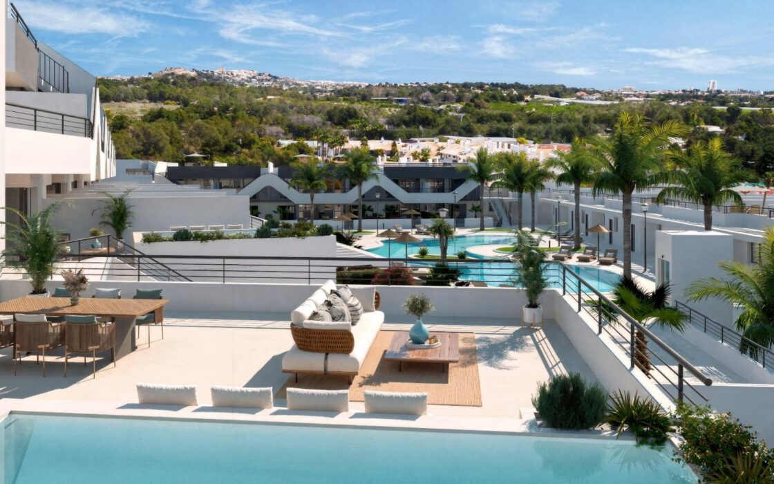 Новий дім в Альфас-дель-Пі 2-кімн. 113,75 кв.м біля моря