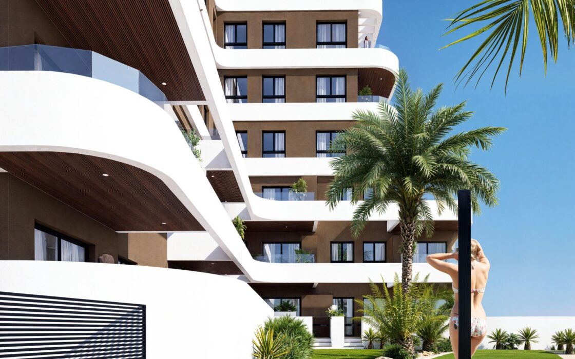 Апартаменты в Гуардамаре 89 кв.м с террасой у моря