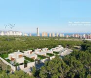 Новые виллы в Финестрате с частным садом и бассейном