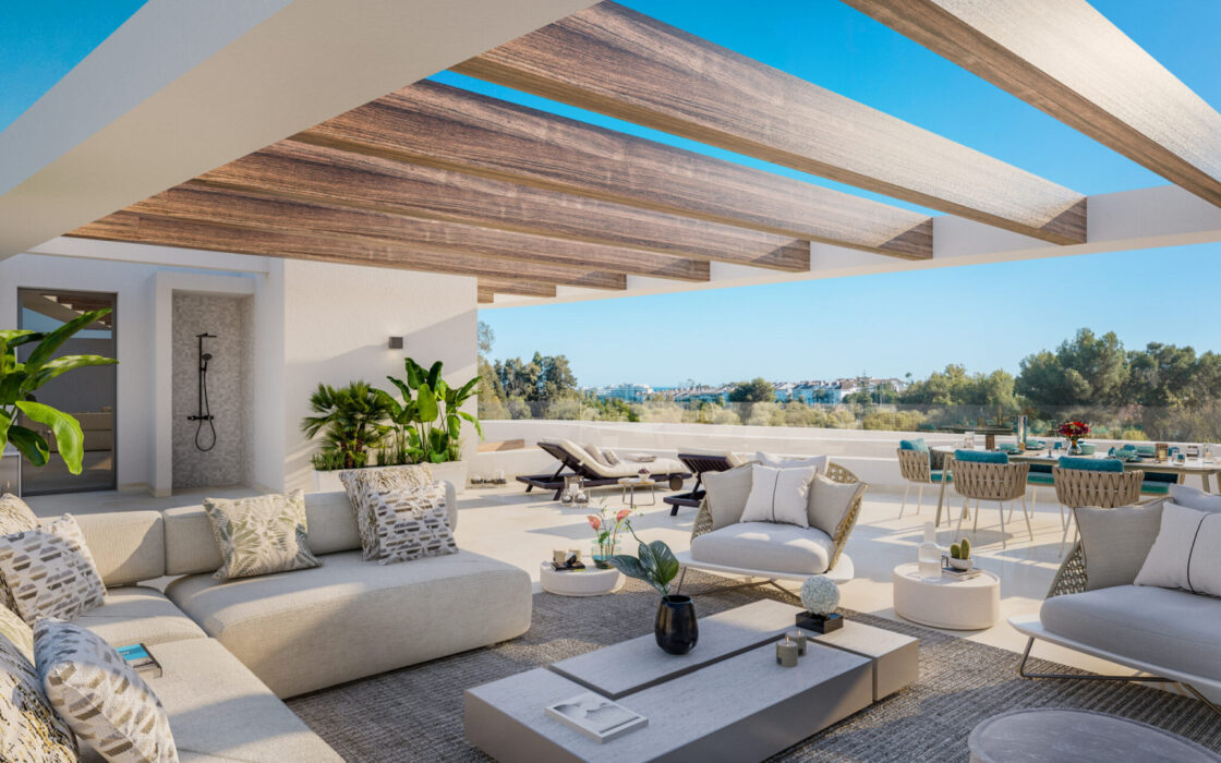 Дуплекс в Марбелье с двумя спальнями и роскошным видом