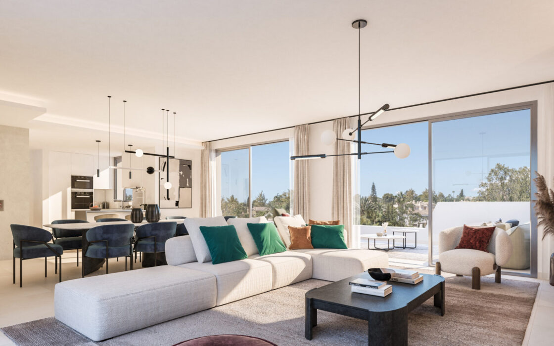 Дуплекс в Марбелье с двумя спальнями и роскошным видом