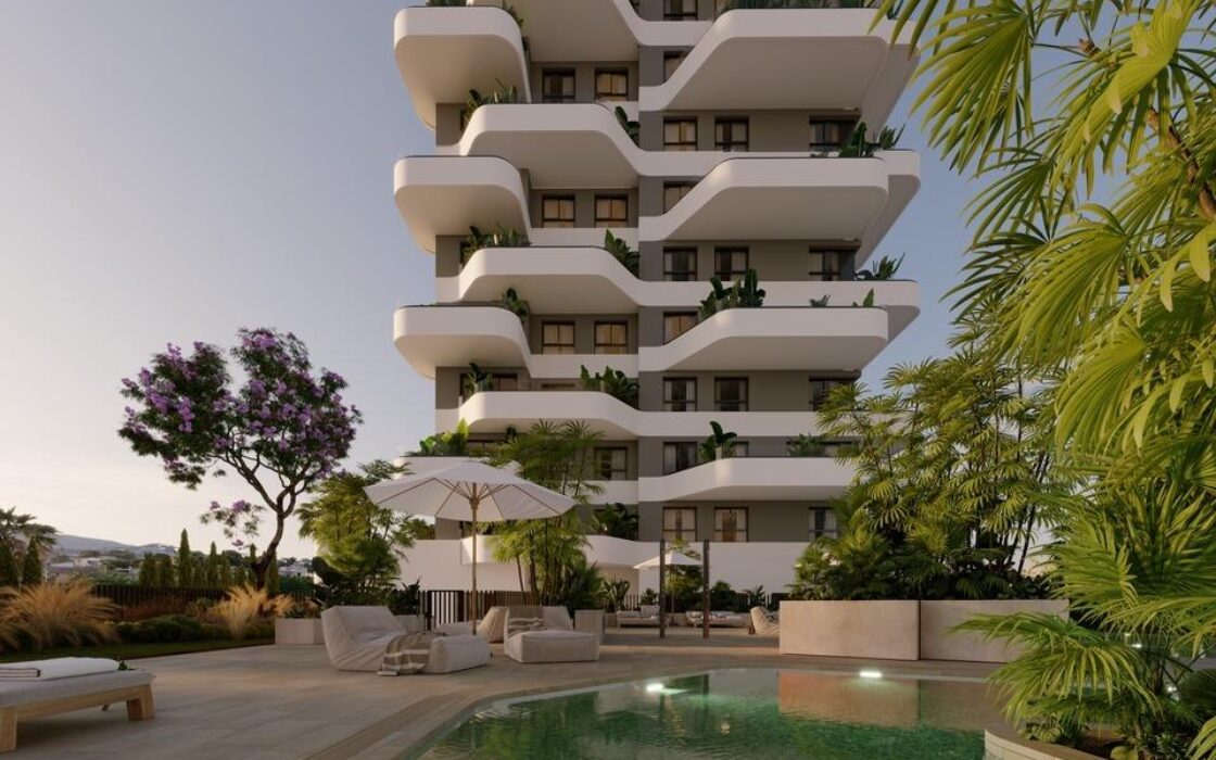 Панорамний вид на море в Кальпе, 2-3 спальні, новобудова